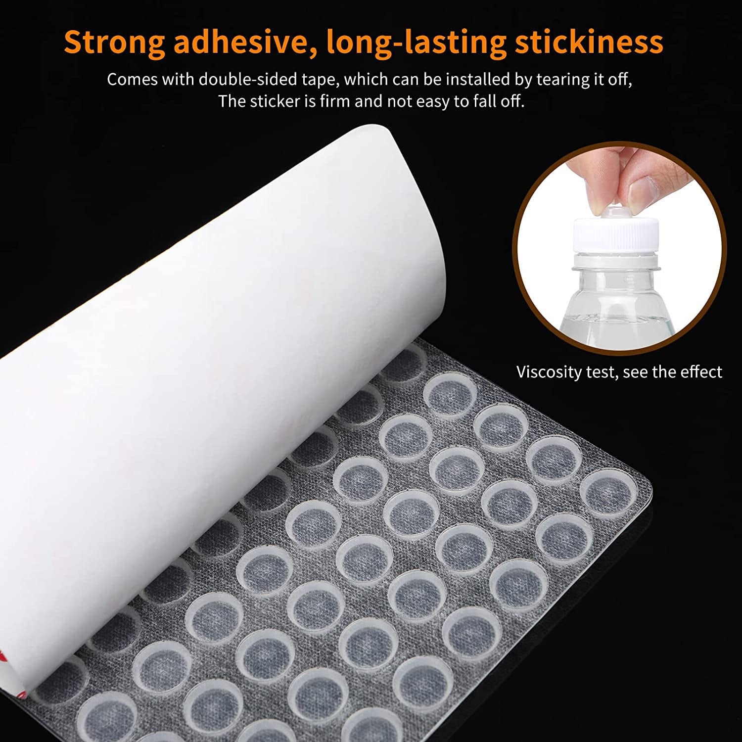 192-Piece Transparent Half-Round Cabinet Bumpers - Self-Adhesive, Shock-Absorbent, Quiet Designc