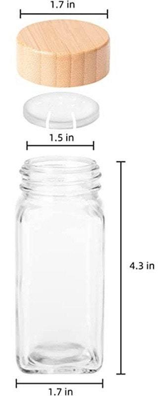 Round Glass Seasoning Jar Kitchen 120ml