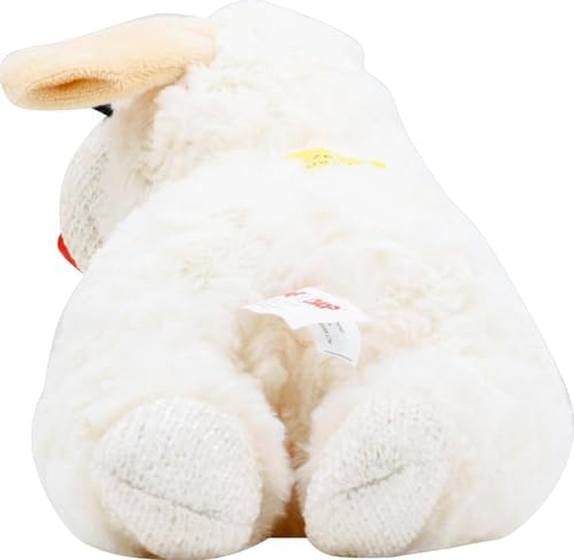 Plush Dog Toy, Lambchop, 10" Regular, White, Large