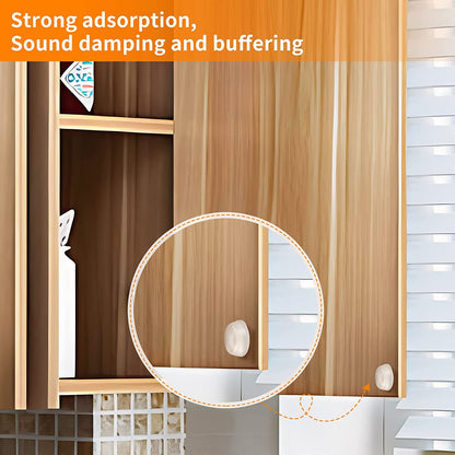 192-Piece Transparent Half-Round Cabinet Bumpers - Self-Adhesive, Shock-Absorbent, Quiet Designc