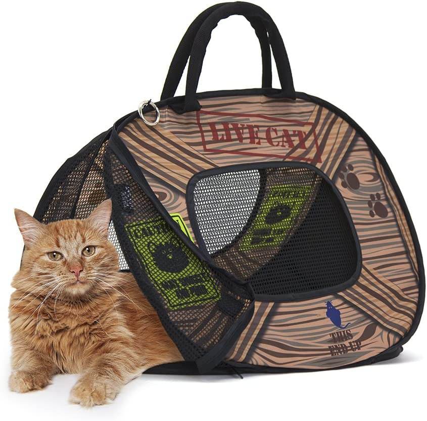 Sportpet Designs Pop Open Cat Carrier (Pattern)