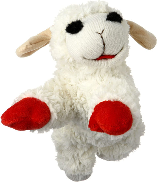 Plush Dog Toy, Lambchop, 10" Regular, White, Large