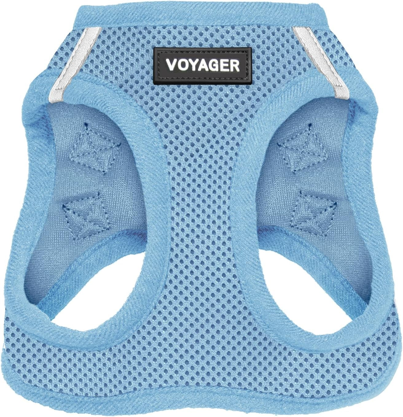 Voyager Step-In Air Dog Harness - All Weather Mesh Step in Vest Harness for Small and Medium Dogs and Cats by  - Harness (Baby Blue), M (Chest: 16-18")