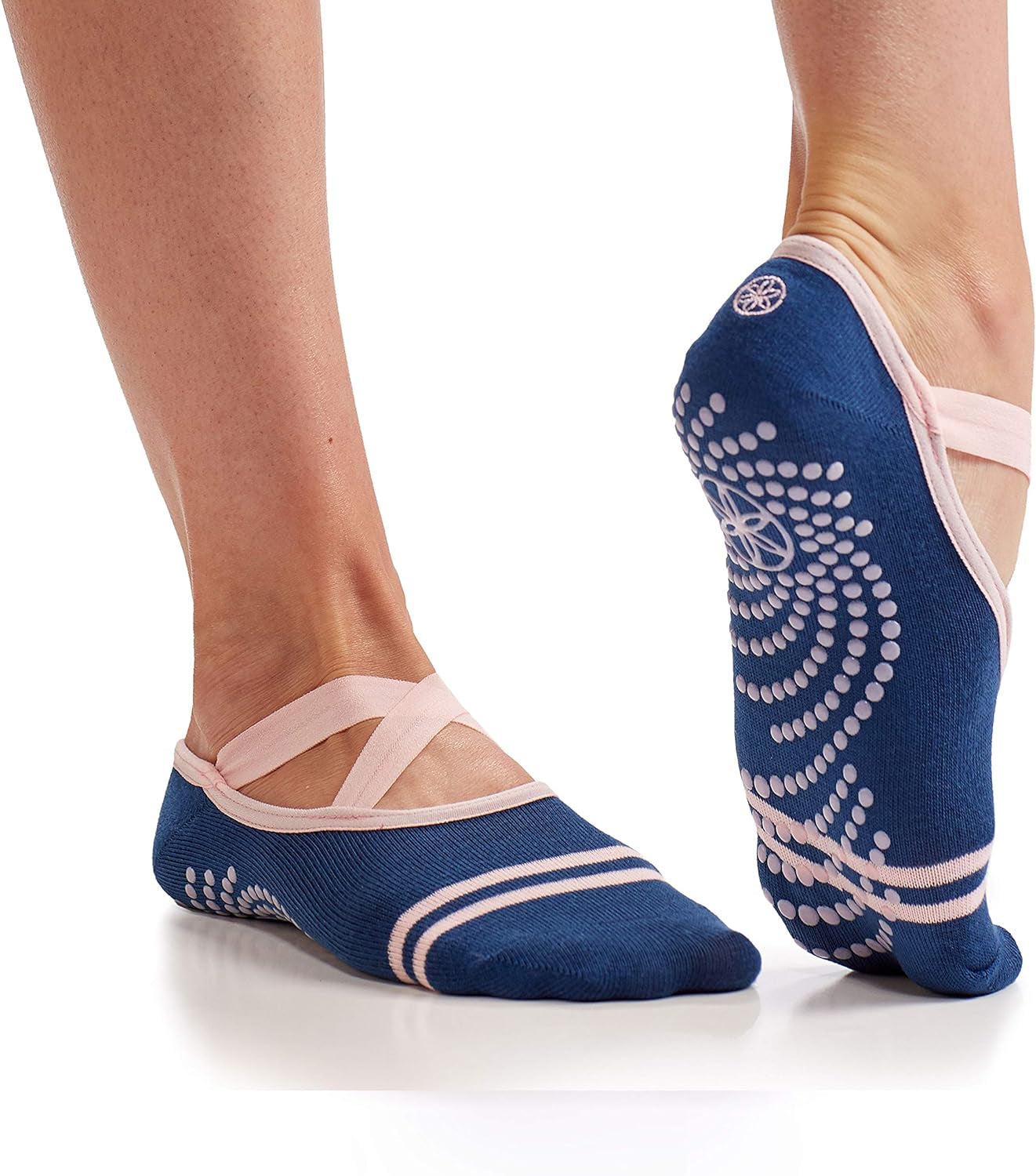 Yoga Barre Socks - Non Slip Sticky Toe Grip Accessories for Women & Men